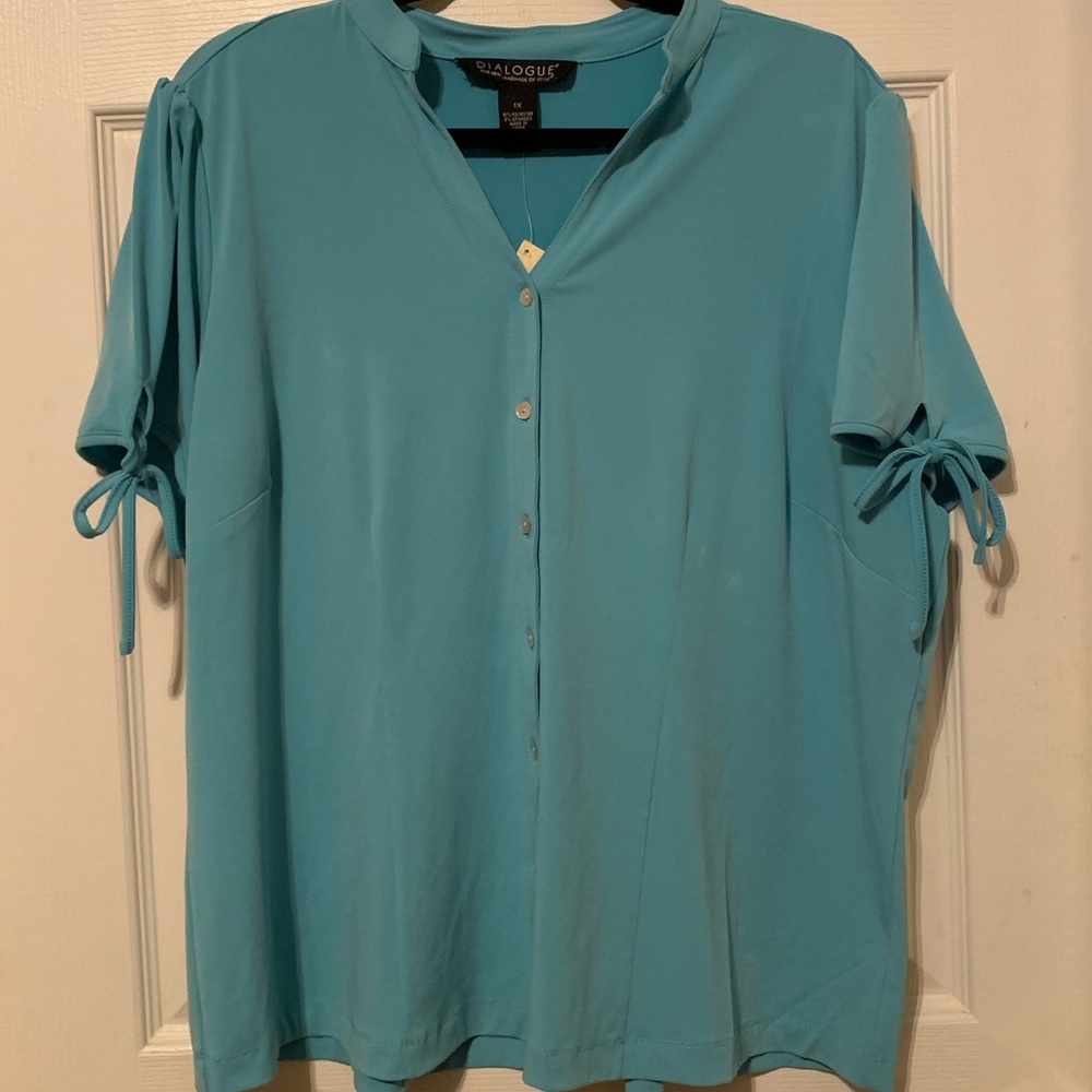 Dialogue new button down knit shirt